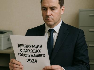 Представление декларации о доходах госслужащего за 2024 год